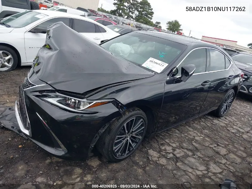 2022 Lexus Es 350 VIN: 58ADZ1B10NU117262 Lot: 40206925