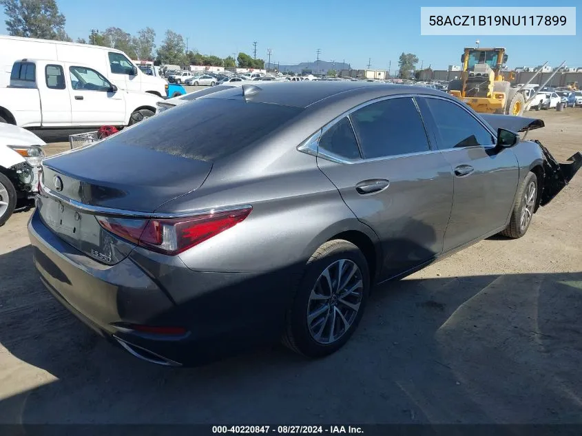 2022 Lexus Es 350 VIN: 58ACZ1B19NU117899 Lot: 40220847