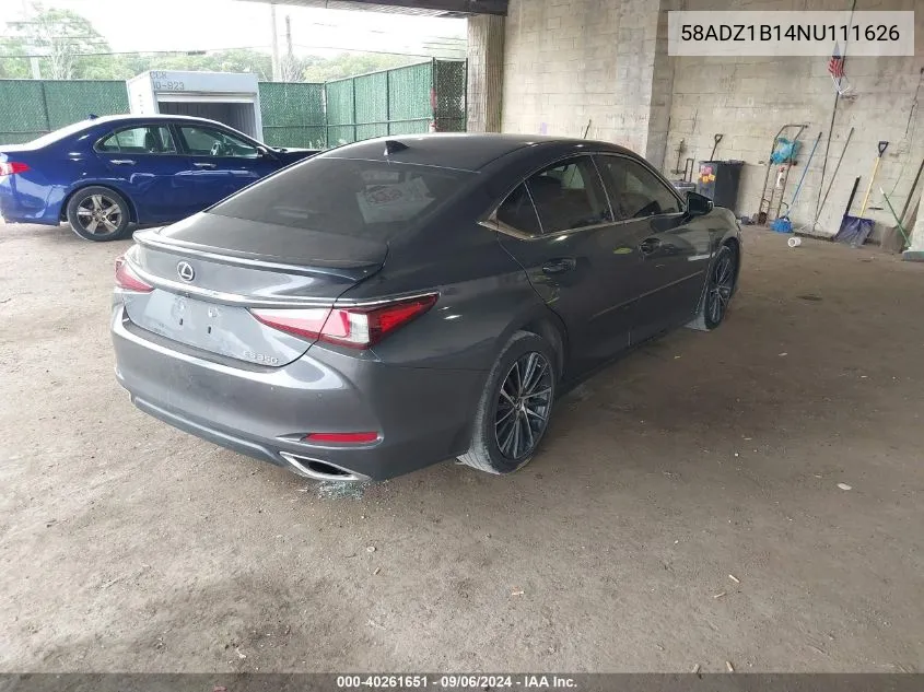 58ADZ1B14NU111626 2022 Lexus Es 350