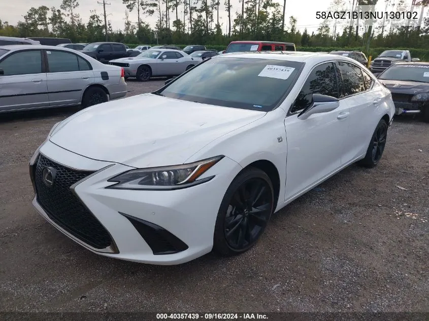 2022 Lexus Es 350 F Sport VIN: 58AGZ1B13NU130102 Lot: 40357439