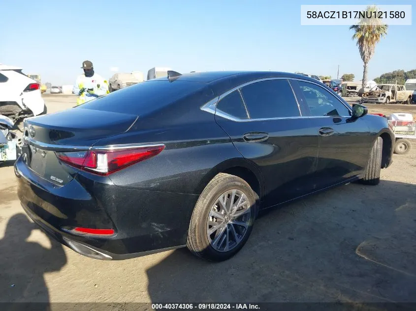 2022 Lexus Es 350 VIN: 58ACZ1B17NU121580 Lot: 40374306