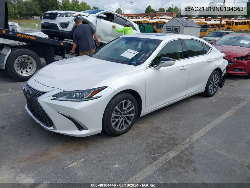 2022 Lexus Es 350 VIN: 58ACZ1B19NU134363 Lot: 40384448