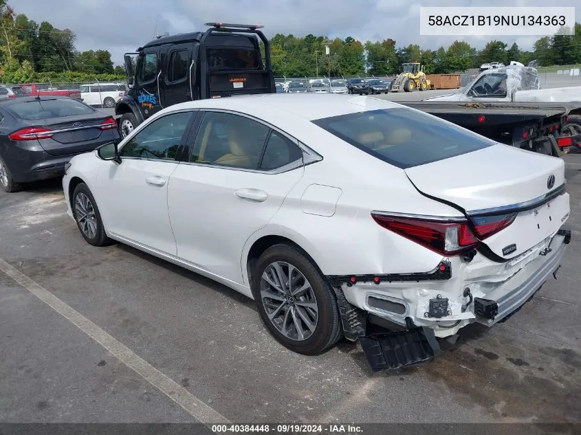 2022 Lexus Es 350 VIN: 58ACZ1B19NU134363 Lot: 40384448