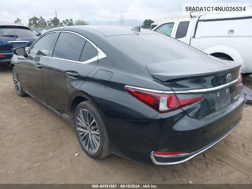 58ADA1C14NU026534 2022 Lexus Es 300H