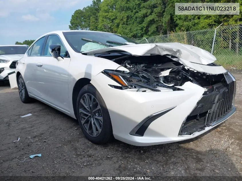 2022 Lexus Es 300H VIN: 58ADA1C11NU023218 Lot: 40421262