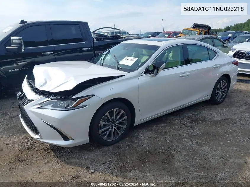 2022 Lexus Es 300H VIN: 58ADA1C11NU023218 Lot: 40421262