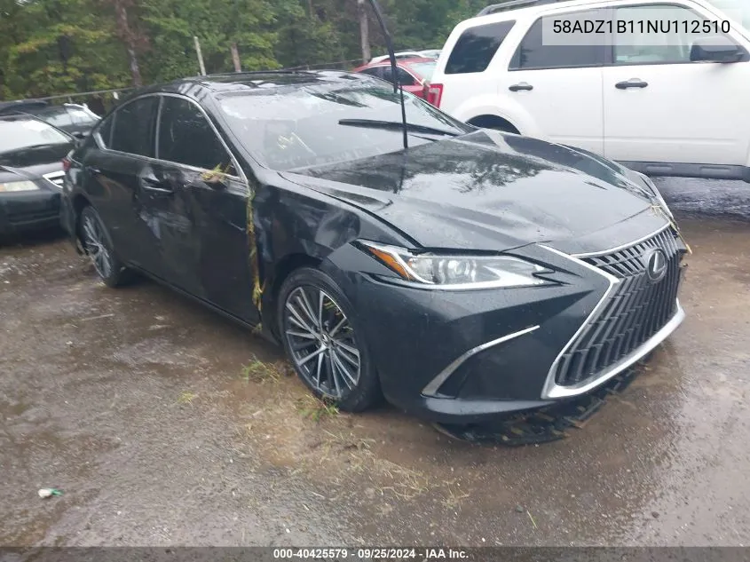 2022 Lexus Es 350 VIN: 58ADZ1B11NU112510 Lot: 40425579