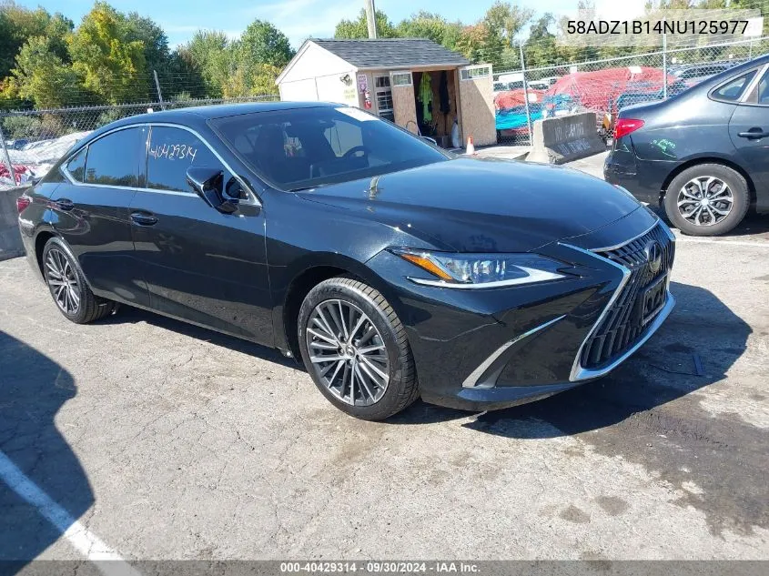 2022 Lexus Es 350 VIN: 58ADZ1B14NU125977 Lot: 40429314