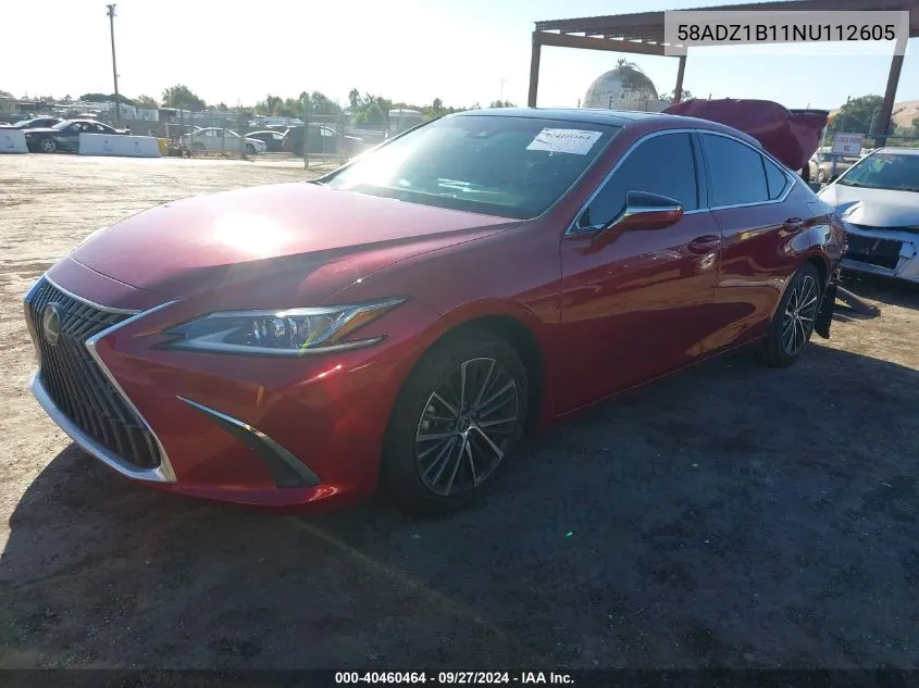 2022 Lexus Es 350 VIN: 58ADZ1B11NU112605 Lot: 40460464