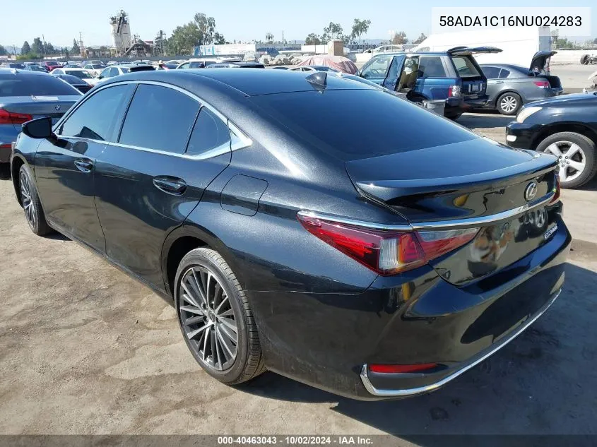 2022 Lexus Es 300H VIN: 58ADA1C16NU024283 Lot: 40463043