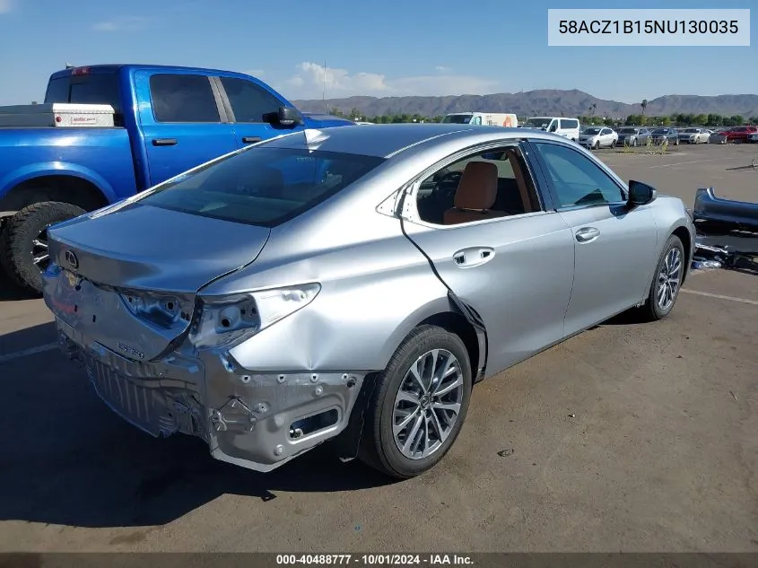 2022 Lexus Es 350 VIN: 58ACZ1B15NU130035 Lot: 40488777