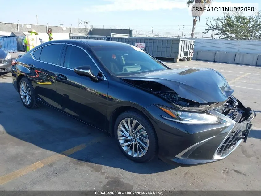 58AEA1C11NU022090 2022 Lexus Es 300H Luxury