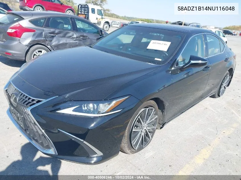 2022 Lexus Es 350 VIN: 58ADZ1B14NU116048 Lot: 40506246