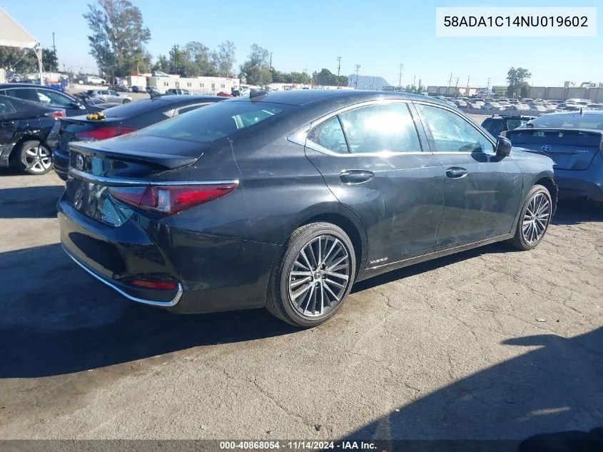 2022 Lexus Es 300H VIN: 58ADA1C14NU019602 Lot: 40868054