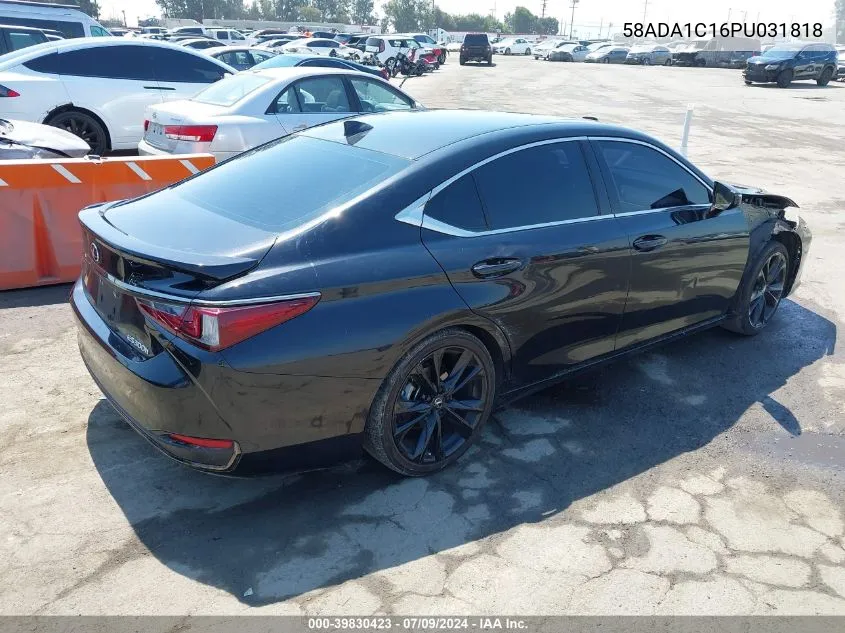 2023 Lexus Es 300H VIN: 58ADA1C16PU031818 Lot: 39830423