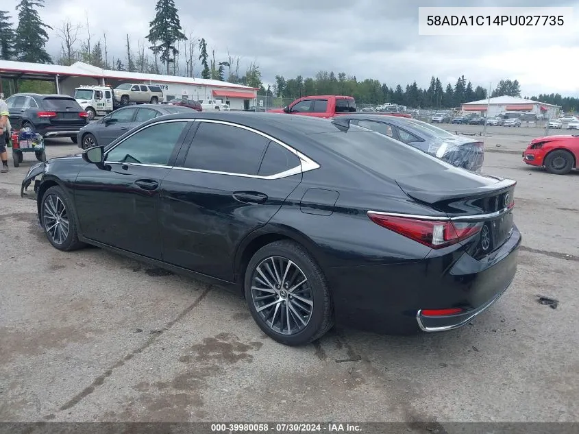 2023 Lexus Es 300H VIN: 58ADA1C14PU027735 Lot: 39980058