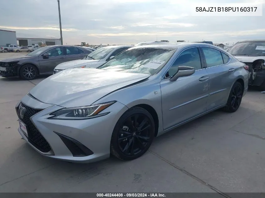 2023 Lexus Es 350 F Sport Handling VIN: 58AJZ1B18PU160317 Lot: 40244408