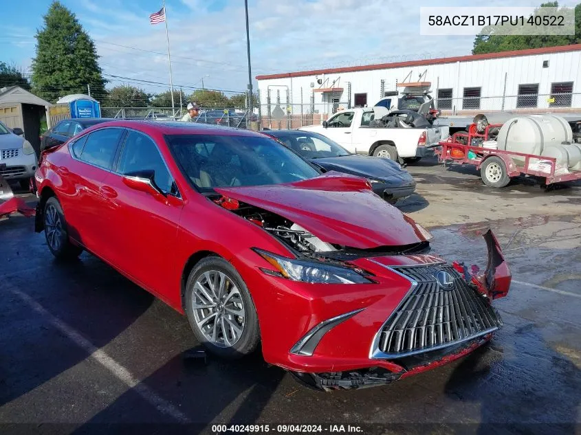 58ACZ1B17PU140522 2023 Lexus Es 350 Base/350 Luxury/350 Ultra Luxury/350 F-Sport Design/350 F Sport Handling