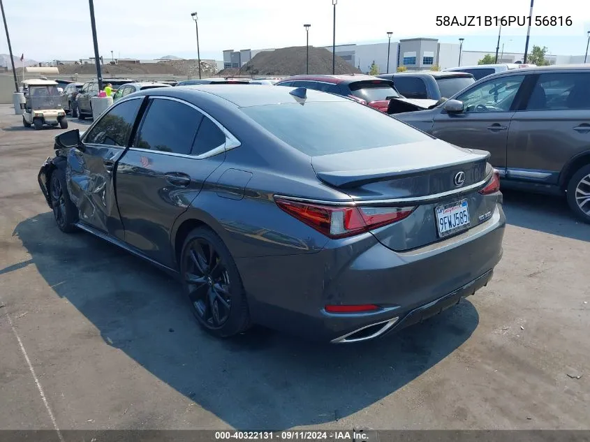 2023 Lexus Es 350 F Sport Handling VIN: 58AJZ1B16PU156816 Lot: 40322131