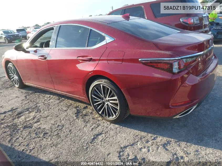 2023 Lexus Es 350 VIN: 58ADZ1B19PU147315 Lot: 40474432