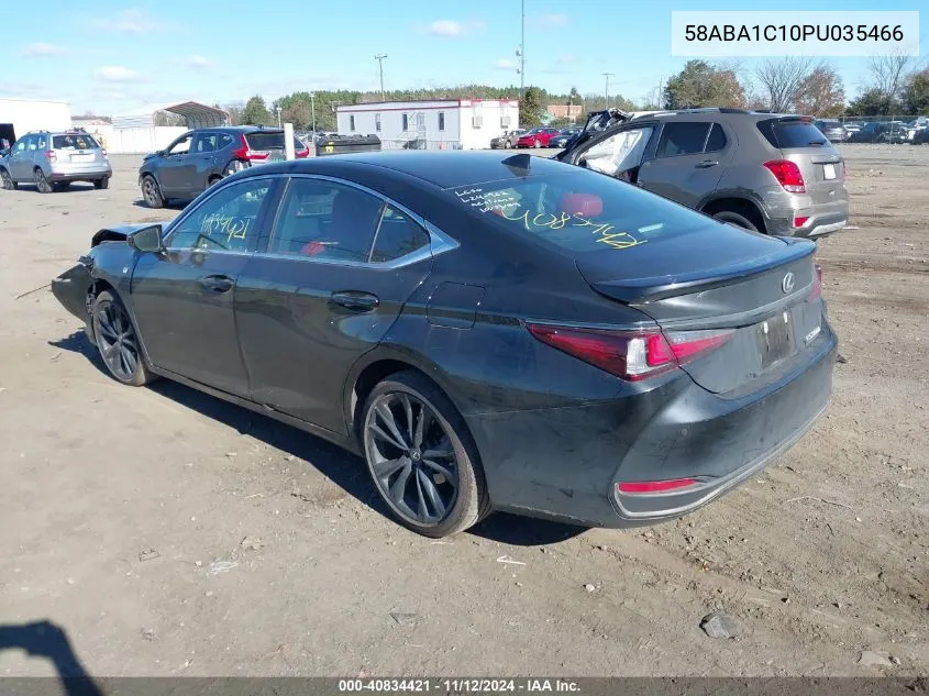 2023 Lexus Es 300H F Sport Handling VIN: 58ABA1C10PU035466 Lot: 40834421