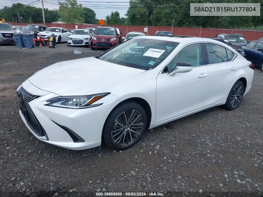 2024 Lexus Es 350 VIN: 58ADZ1B15RU177804 Lot: 39988880