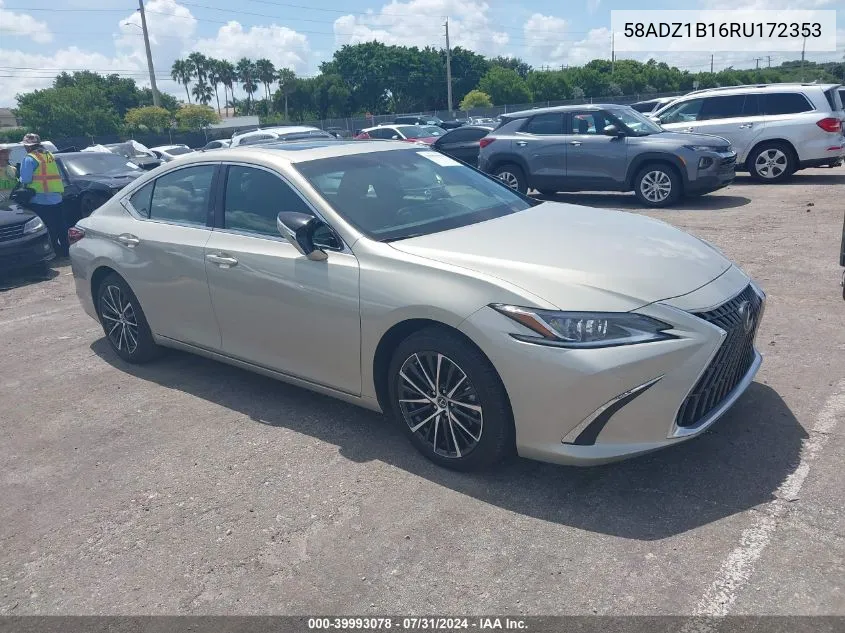 2024 Lexus Es 350 VIN: 58ADZ1B16RU172353 Lot: 39993078