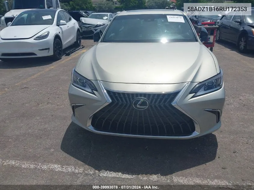 2024 Lexus Es 350 VIN: 58ADZ1B16RU172353 Lot: 39993078