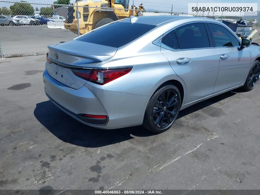 58ABA1C10RU039374 2024 Lexus Es 300H F Sport Handling