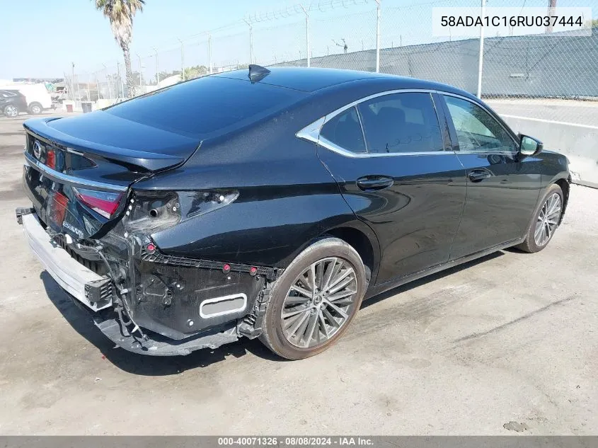 2024 Lexus Es 300H VIN: 58ADA1C16RU037444 Lot: 40071326