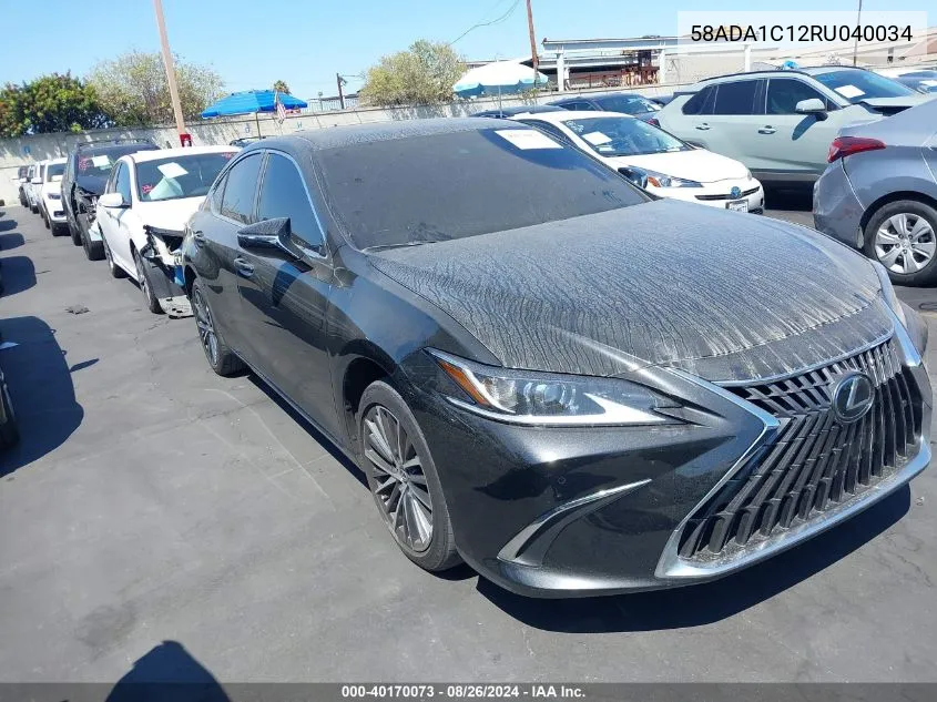 2024 Lexus Es 300H VIN: 58ADA1C12RU040034 Lot: 40170073