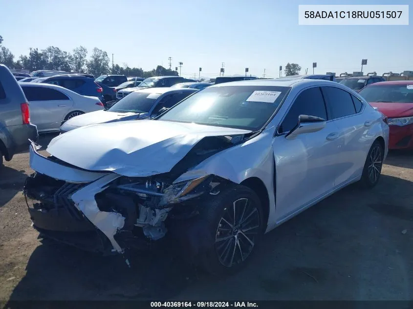 2024 Lexus Es 300H Base/300H Luxury/300 VIN: 58ADA1C18RU051507 Lot: 40369164