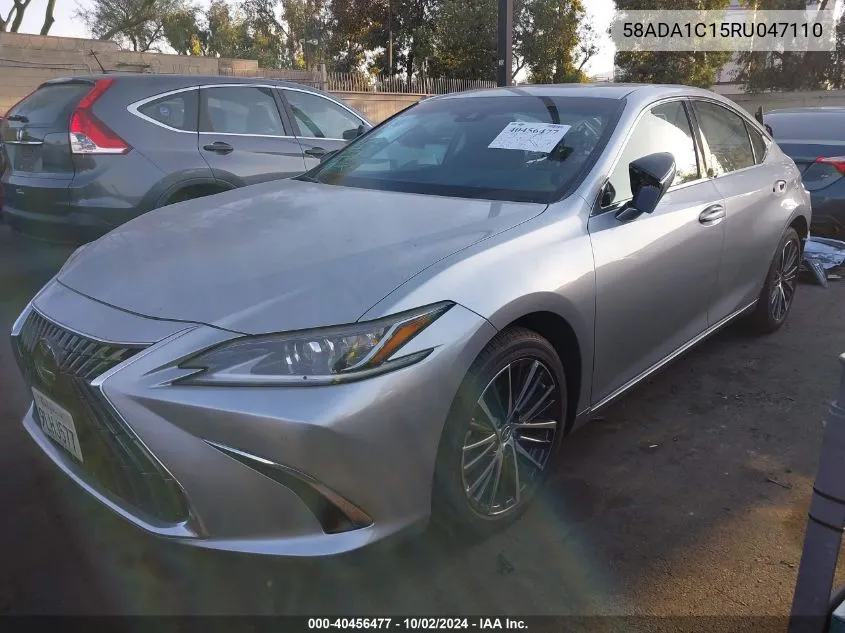 2024 Lexus Es 300H 300H Base/300H Luxury/300 VIN: 58ADA1C15RU047110 Lot: 40456477