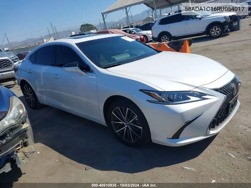 2024 Lexus Es 300H VIN: 58ADA1C16RU054017 Lot: 40510935