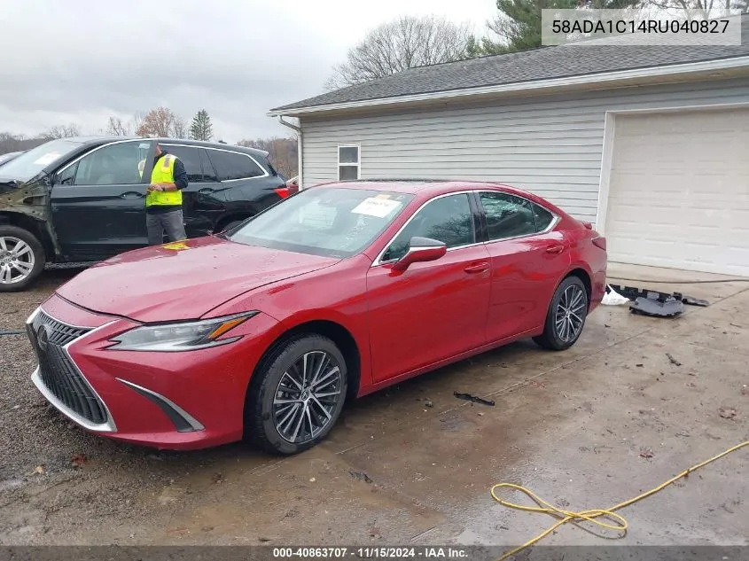 2024 Lexus Es 300H VIN: 58ADA1C14RU040827 Lot: 40863707