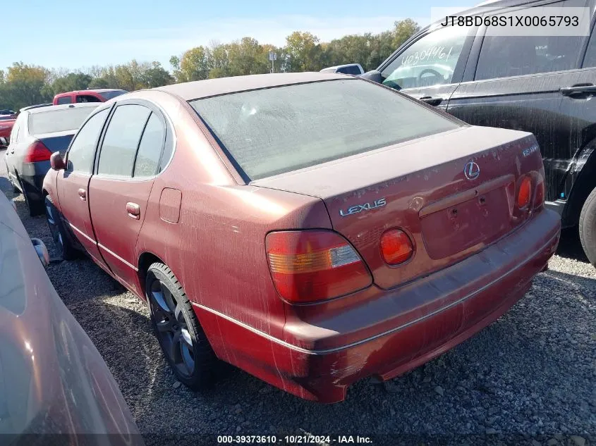 1999 Lexus Gs 300 VIN: JT8BD68S1X0065793 Lot: 39373610