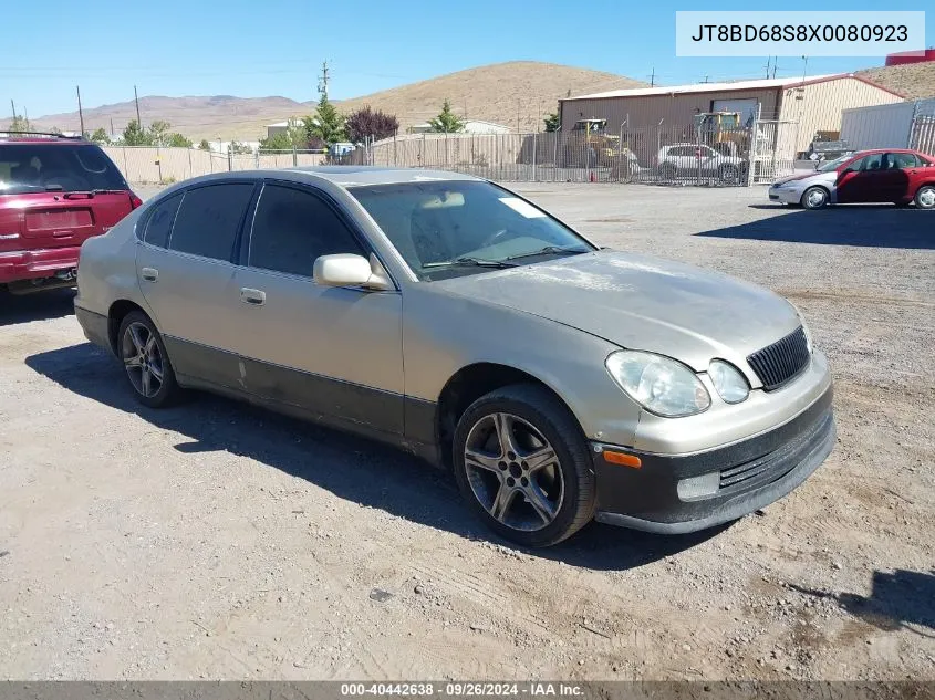 1999 Lexus Gs 300 VIN: JT8BD68S8X0080923 Lot: 40442638