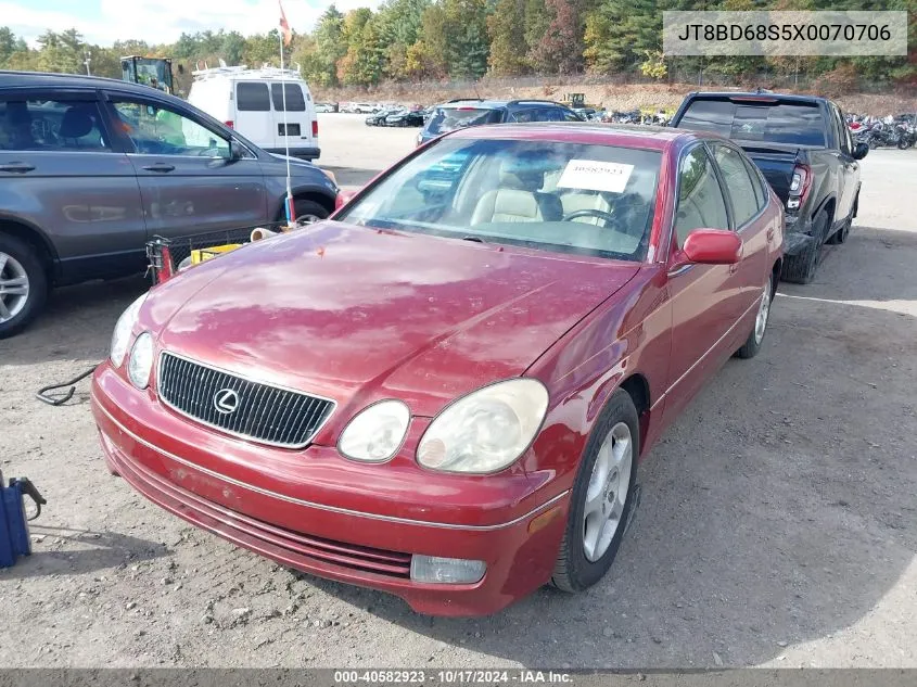 1999 Lexus Gs 300 VIN: JT8BD68S5X0070706 Lot: 40582923