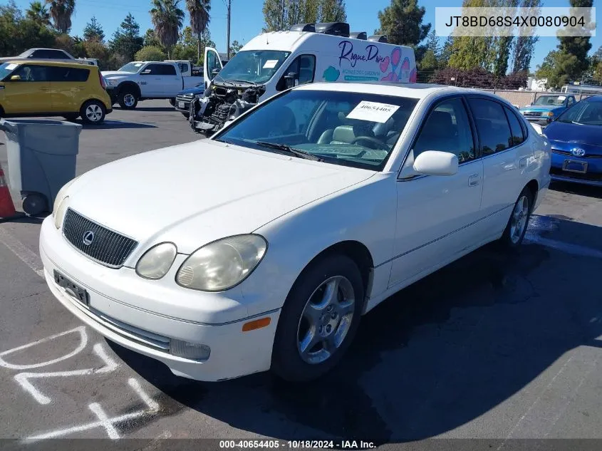 1999 Lexus Gs 300 VIN: JT8BD68S4X0080904 Lot: 40654405