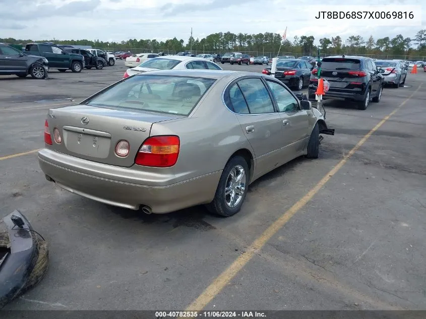 1999 Lexus Gs 300 VIN: JT8BD68S7X0069816 Lot: 40782535