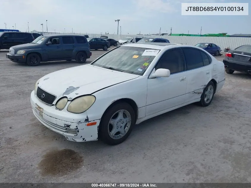 2000 Lexus Gs 300 VIN: JT8BD68S4Y0100134 Lot: 40366747