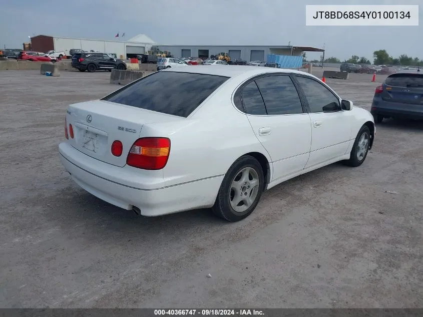 2000 Lexus Gs 300 VIN: JT8BD68S4Y0100134 Lot: 40366747