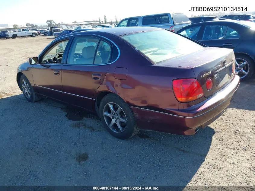 2001 Lexus Gs 300 VIN: JT8BD69S210134514 Lot: 40107144