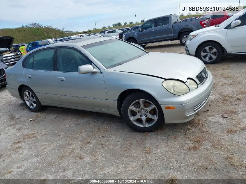 2001 Lexus Gs 300 VIN: JT8BD69S310124588 Lot: 40566960