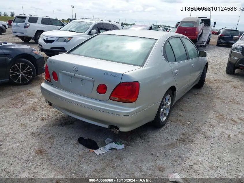 2001 Lexus Gs 300 VIN: JT8BD69S310124588 Lot: 40566960