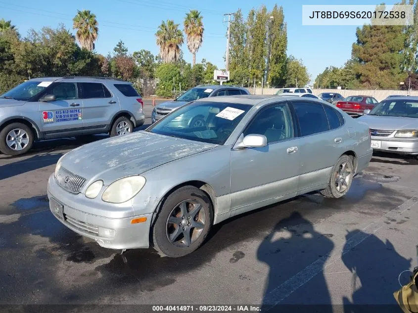 2002 Lexus Gs 300 300 VIN: JT8BD69S620172538 Lot: 40414971