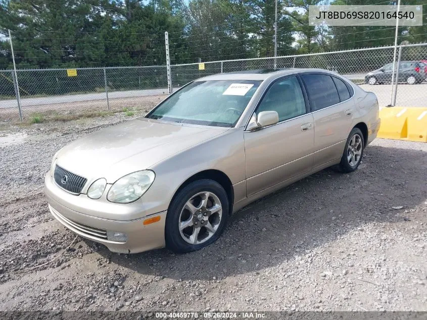 2002 Lexus Gs 300 VIN: JT8BD69S820164540 Lot: 40459778