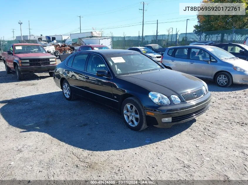 2002 Lexus Gs 300 VIN: JT8BD69S920172761 Lot: 40534505