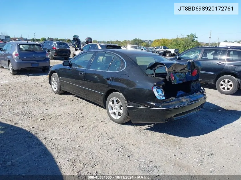 2002 Lexus Gs 300 VIN: JT8BD69S920172761 Lot: 40534505