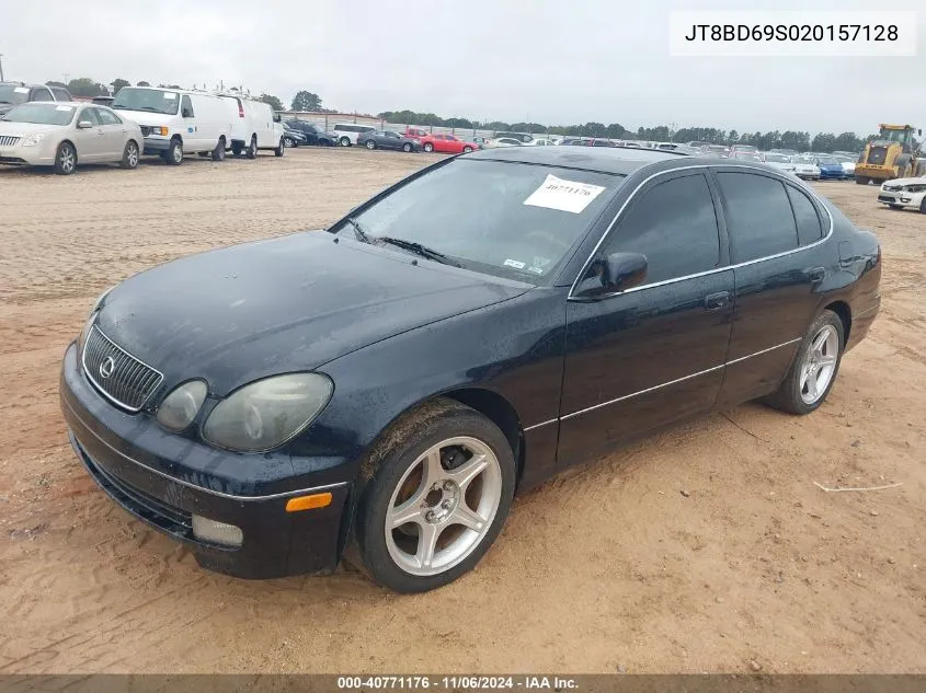 2002 Lexus Gs 300 VIN: JT8BD69S020157128 Lot: 40771176